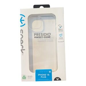 D4. Speck Presidio Perfect-Clear Case for iPhone 15 Plus / 14 Plus